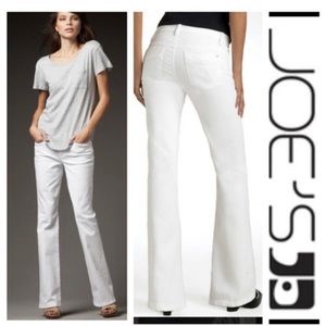 Joe’s Jeans mid-rise flare in white